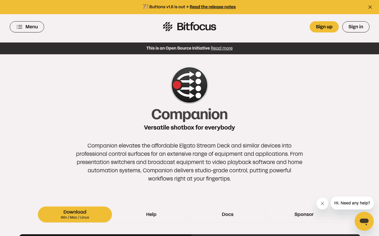 Bitfocus Companion